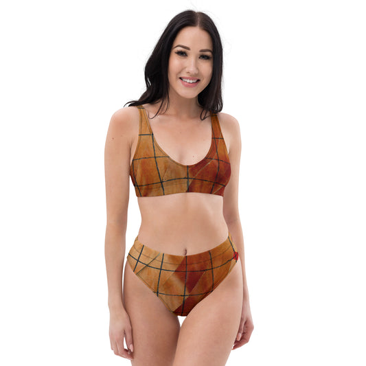MYART ZW Grid Recycled high-waisted bikini ANR:23005 ZeilenWind