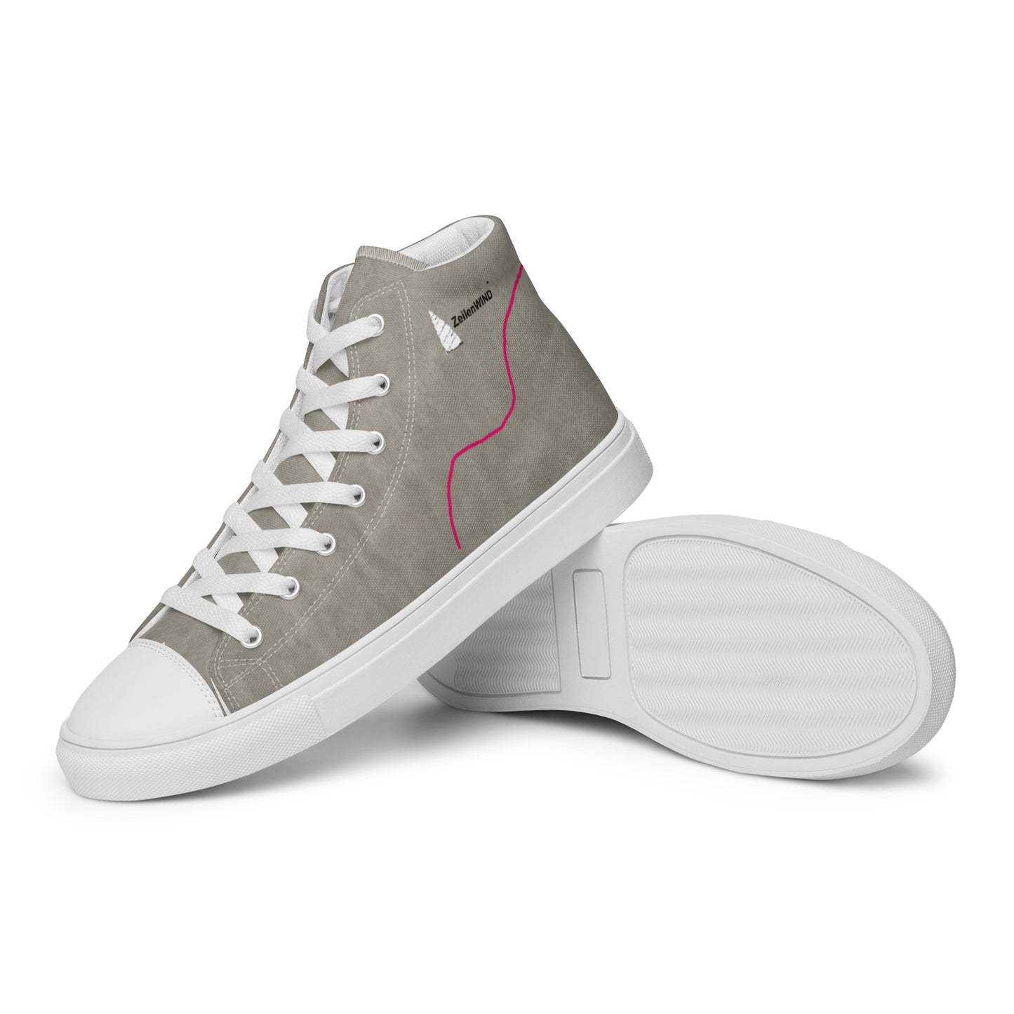 MYART ZW Grey Men’s high Zeilen shoes ANR:24006 ZeilenWind